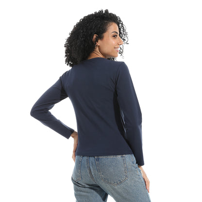 Xtcy Single Lycra Bodysuit with Wide Neck women