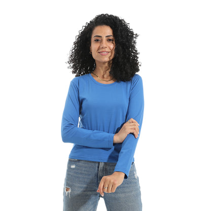 Xtcy Single Lycra Bodysuit with Wide Neck women