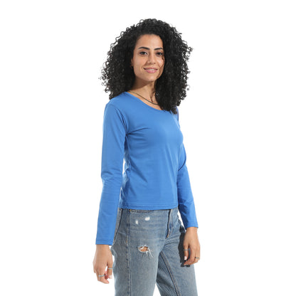 Xtcy Single Lycra Bodysuit with Wide Neck women