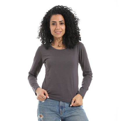 Xtcy Single Lycra Bodysuit with Wide Neck women