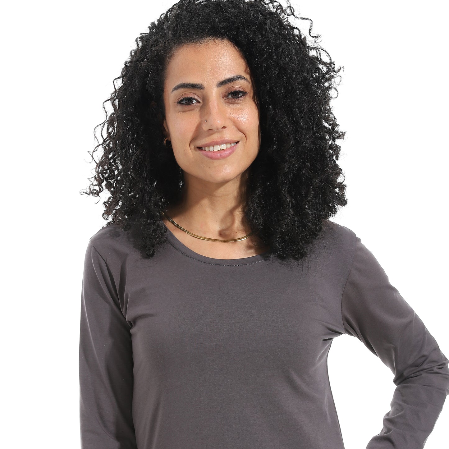 Xtcy Single Lycra Bodysuit with Wide Neck women