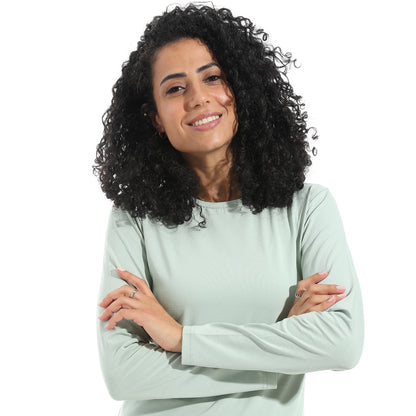 Xtcy Bodysuit single lycra sleeve neck women