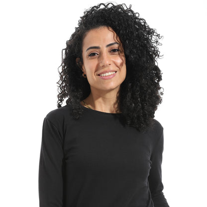 Xtcy Bodysuit single lycra sleeve neck women