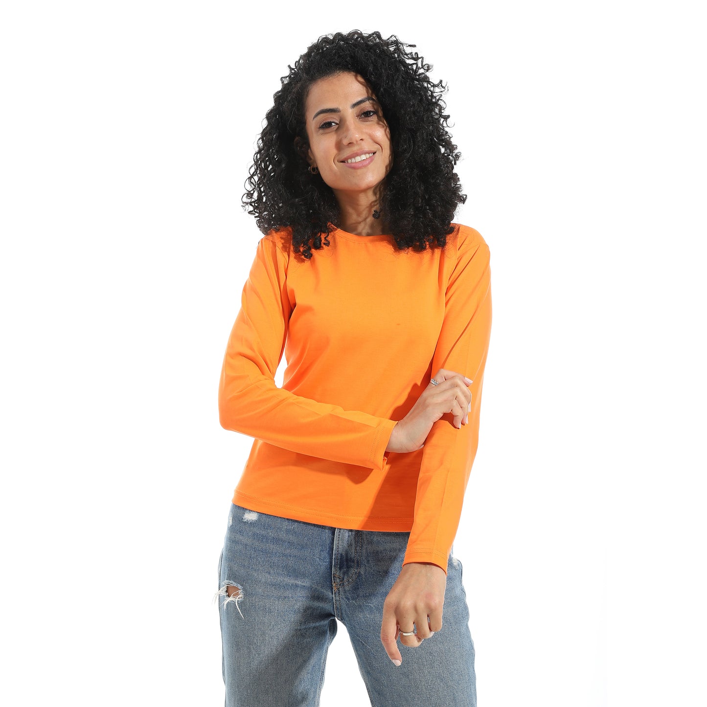 Xtcy Bodysuit single lycra sleeve neck women