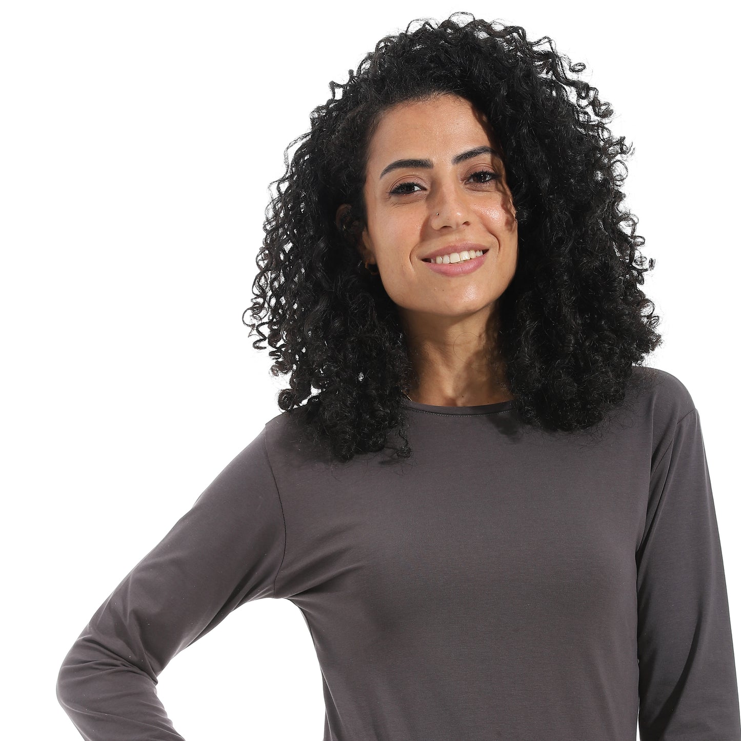 Xtcy Bodysuit single lycra sleeve neck women