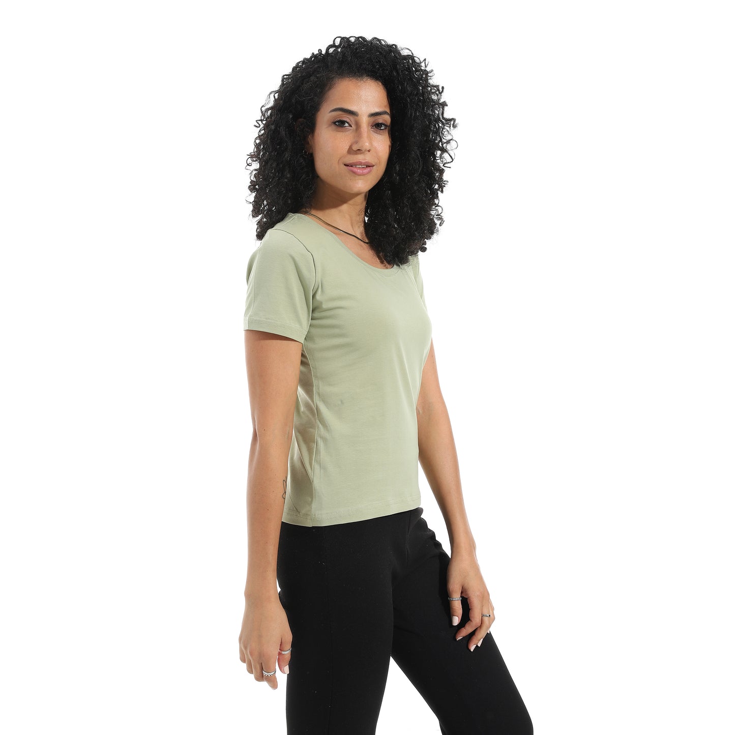 Xtcy Single Lycra Half Sleeve Wide Neck Bodysuit women