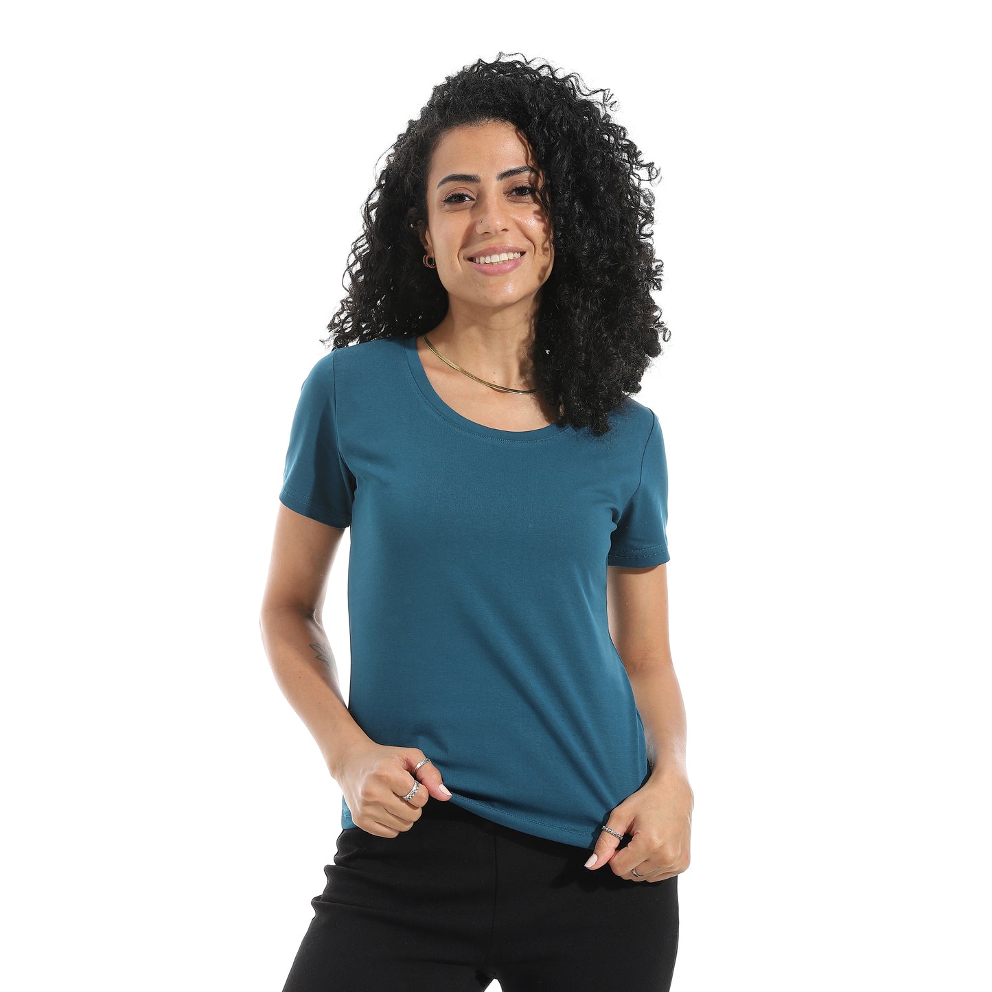 Xtcy Single Lycra Half Sleeve Wide Neck Bodysuit women