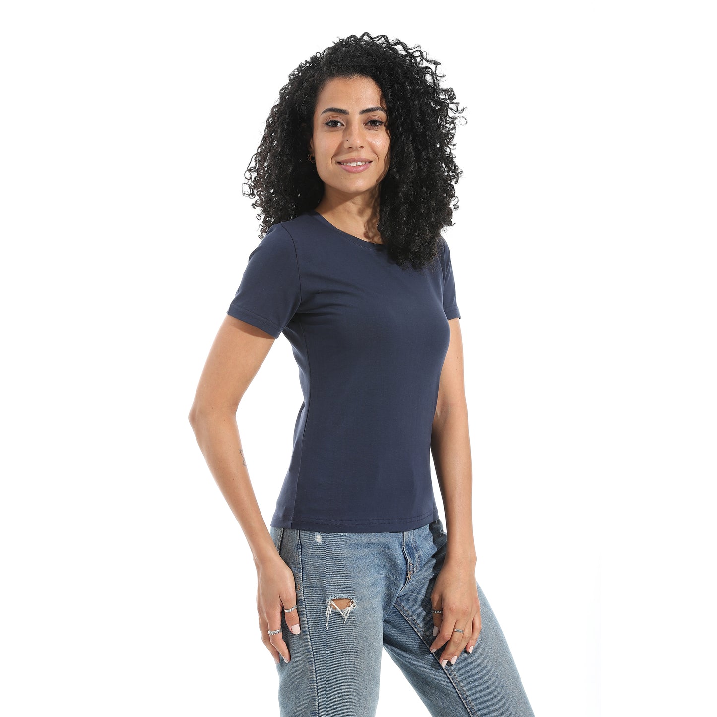 Xtcy Single Lycra Half Sleeve Wide Neck Bodysuit women