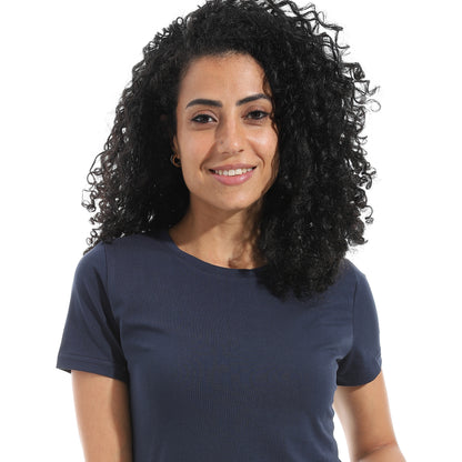 Xtcy Single Lycra Half Sleeve Wide Neck Bodysuit women