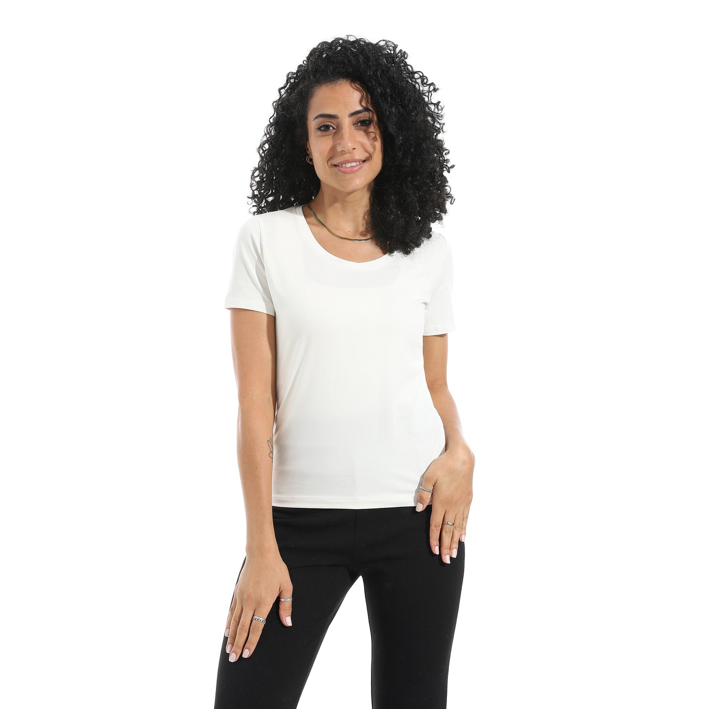 Xtcy Single Lycra Half Sleeve Wide Neck Bodysuit women