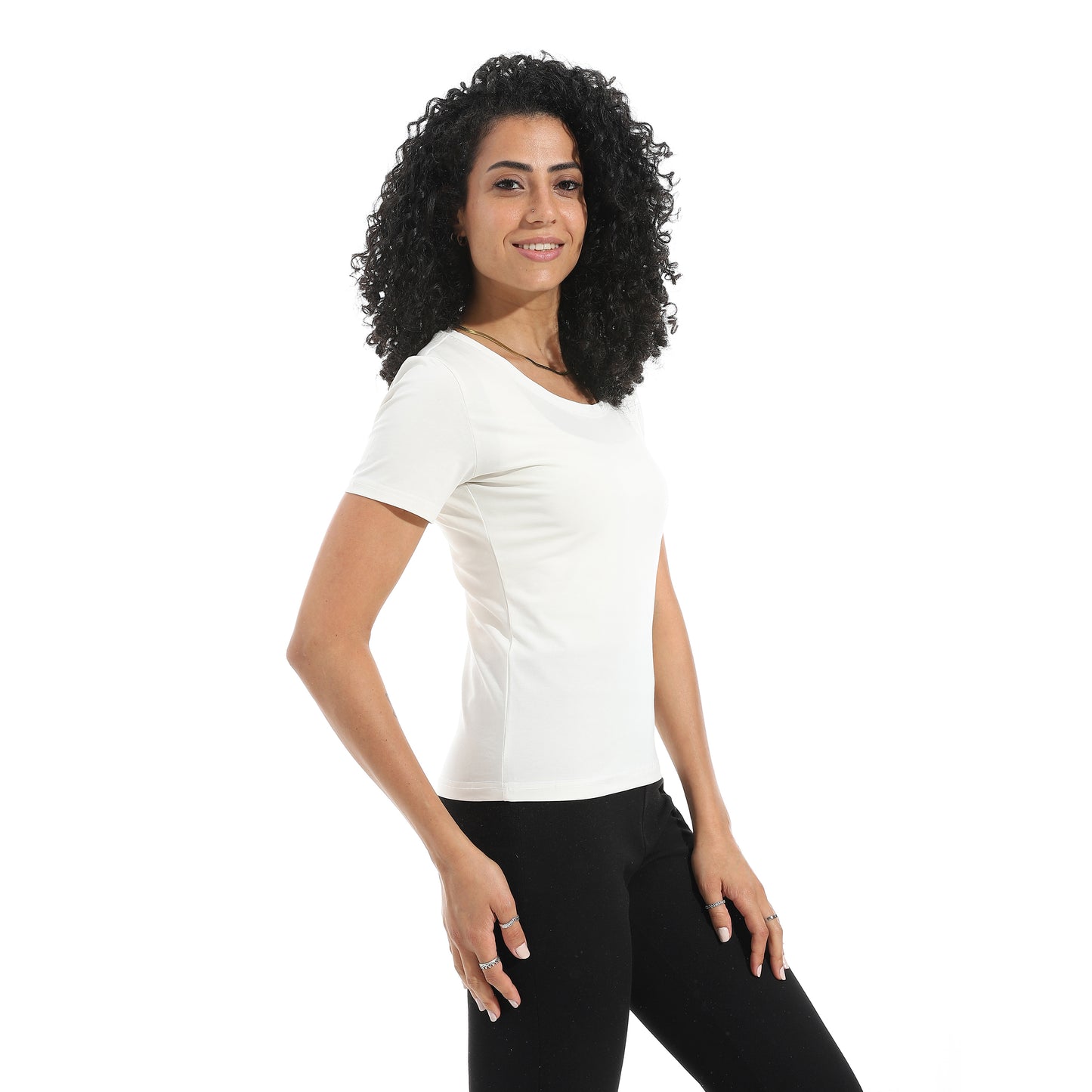 Xtcy Single Lycra Half Sleeve Wide Neck Bodysuit women