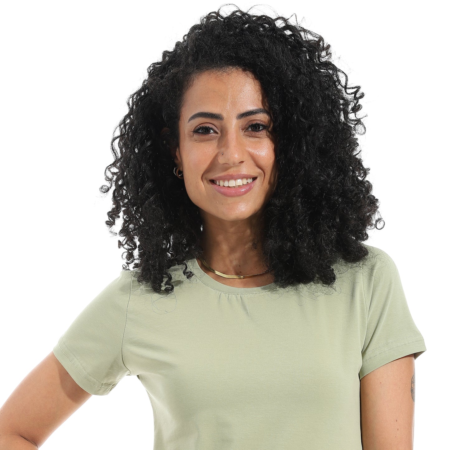 Xtcy Single Lycra Half Sleeve Crew Neck women