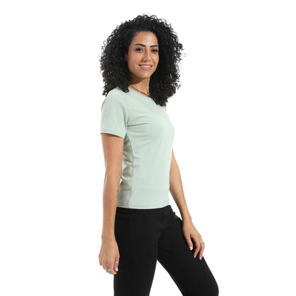 Xtcy Single Lycra Half Sleeve Crew Neck women