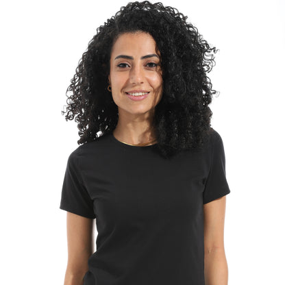 Xtcy Single Lycra Half Sleeve Crew Neck women