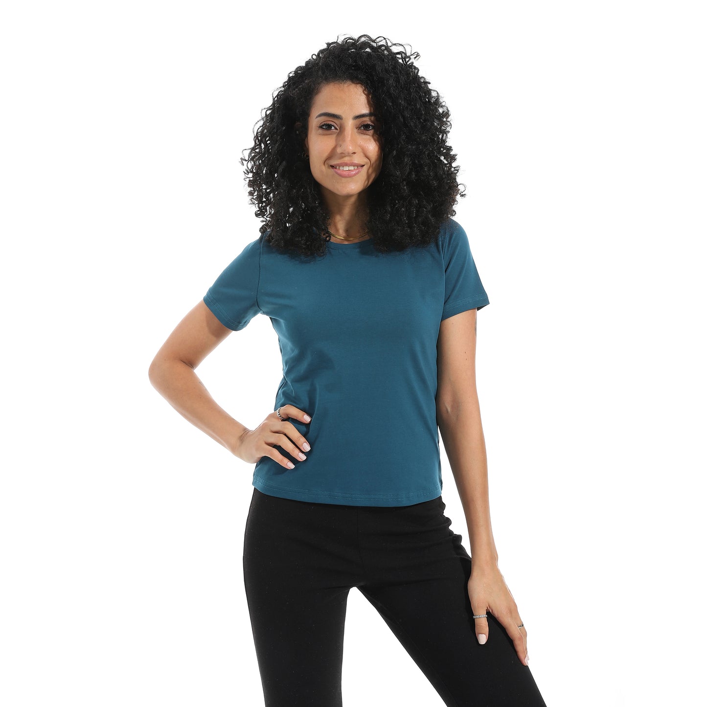 Xtcy Single Lycra Half Sleeve Crew Neck women