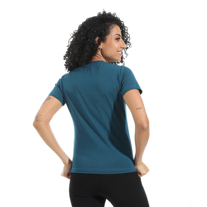 Xtcy Single Lycra Half Sleeve Crew Neck women