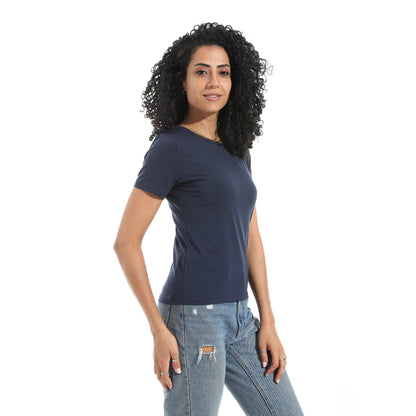 Xtcy Single Lycra Half Sleeve Crew Neck women