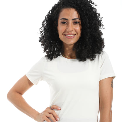 Xtcy Single Lycra Half Sleeve Crew Neck women