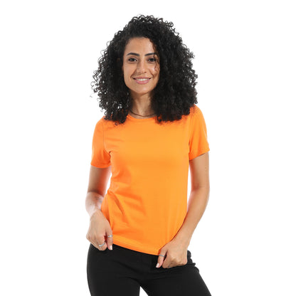 Xtcy Single Lycra Half Sleeve Crew Neck women