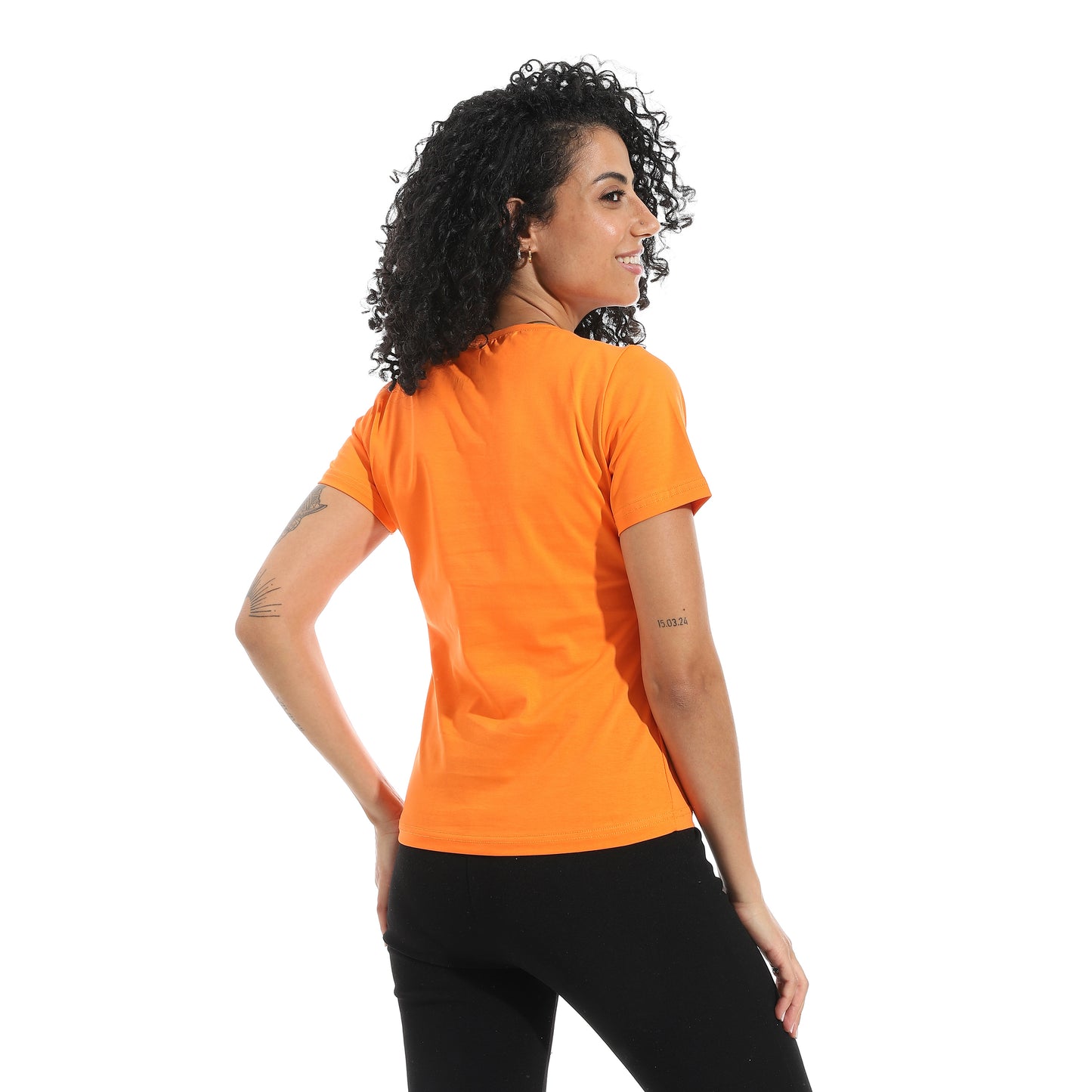 Xtcy Single Lycra Half Sleeve Crew Neck women