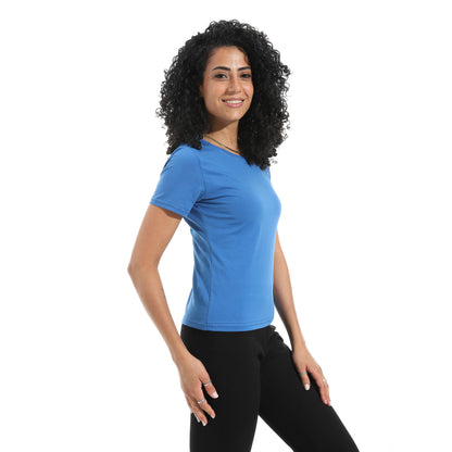 Xtcy Single Lycra Half Sleeve Crew Neck women