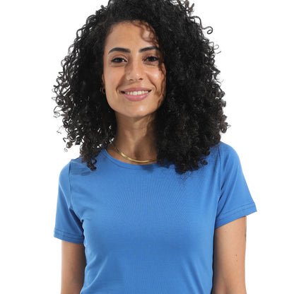 Xtcy Single Lycra Half Sleeve Crew Neck women