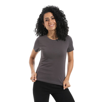 Xtcy Single Lycra Half Sleeve Crew Neck women