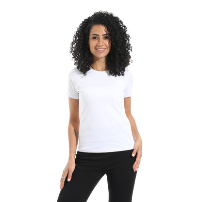Xtcy Single Lycra Half Sleeve Crew Neck women