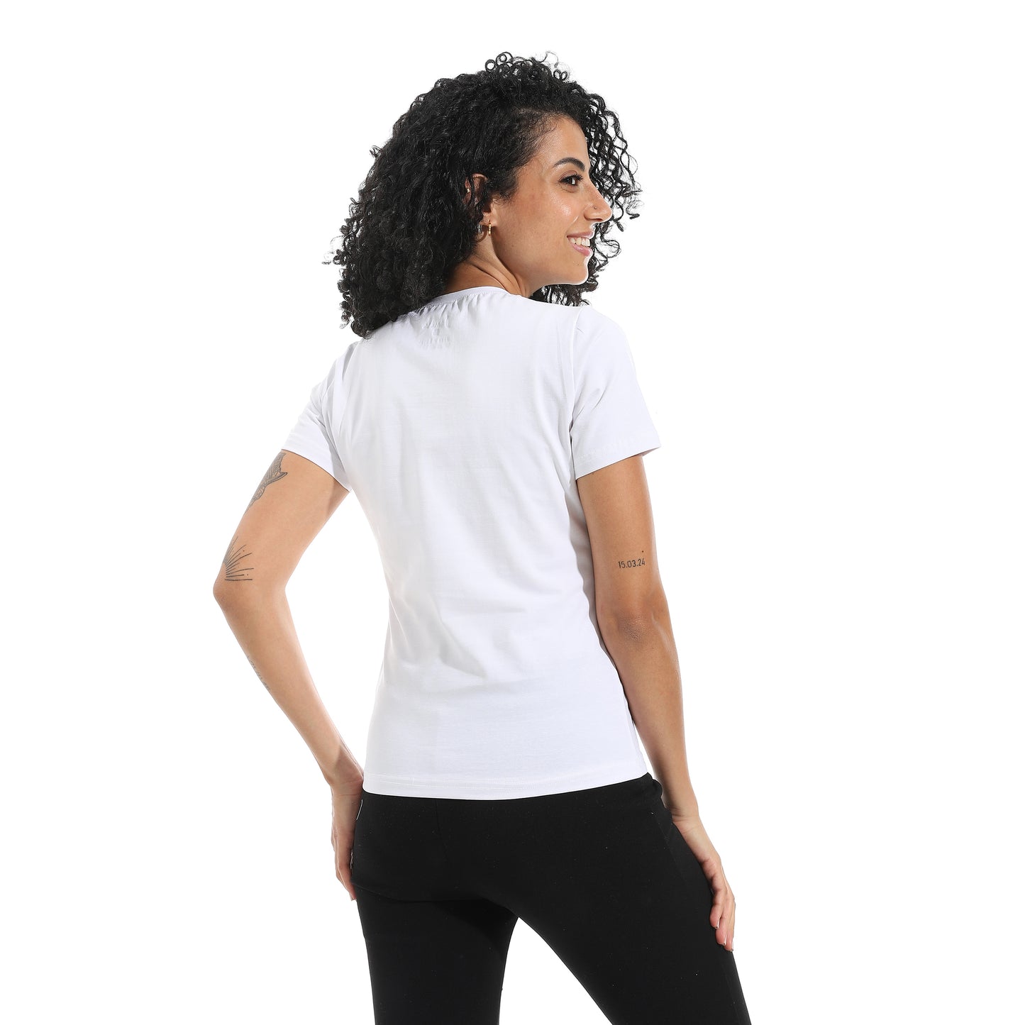 Xtcy Single Lycra Half Sleeve Crew Neck women