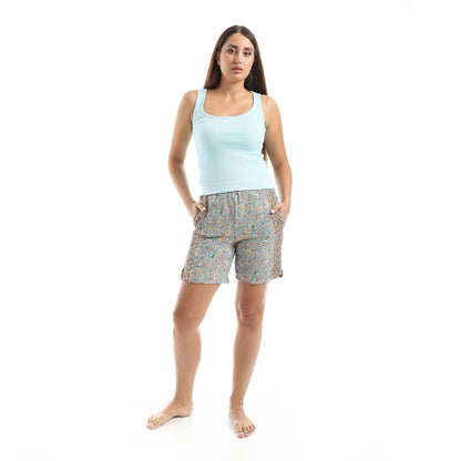 Jamila A set of Cut Derby and wooded shorts women