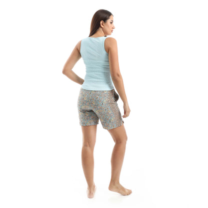 Jamila A set of Cut Derby and wooded shorts women