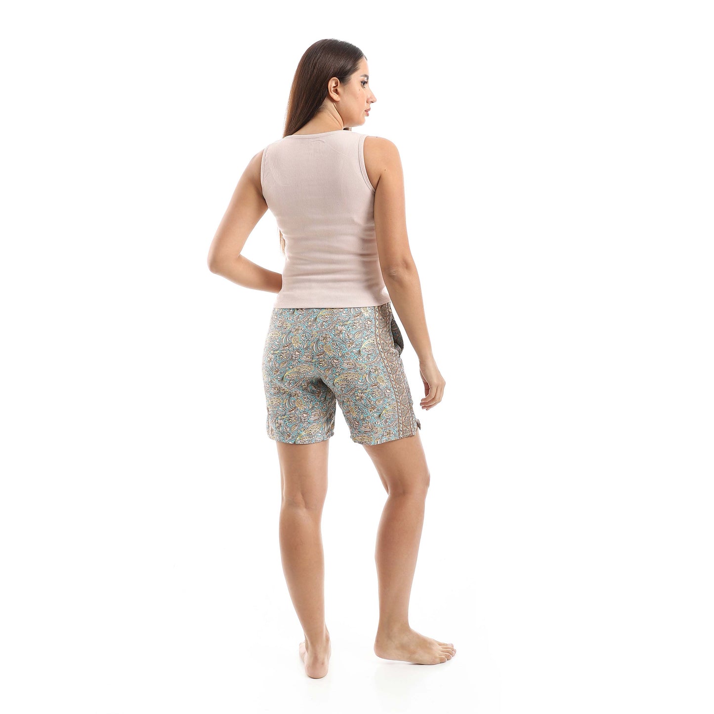 Jamila A set of Cut Derby and wooded shorts women