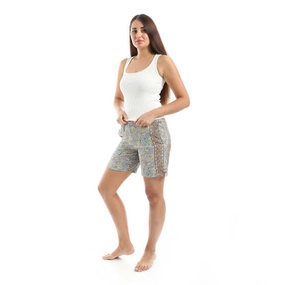 Jamila A set of Cut Derby and wooded shorts women