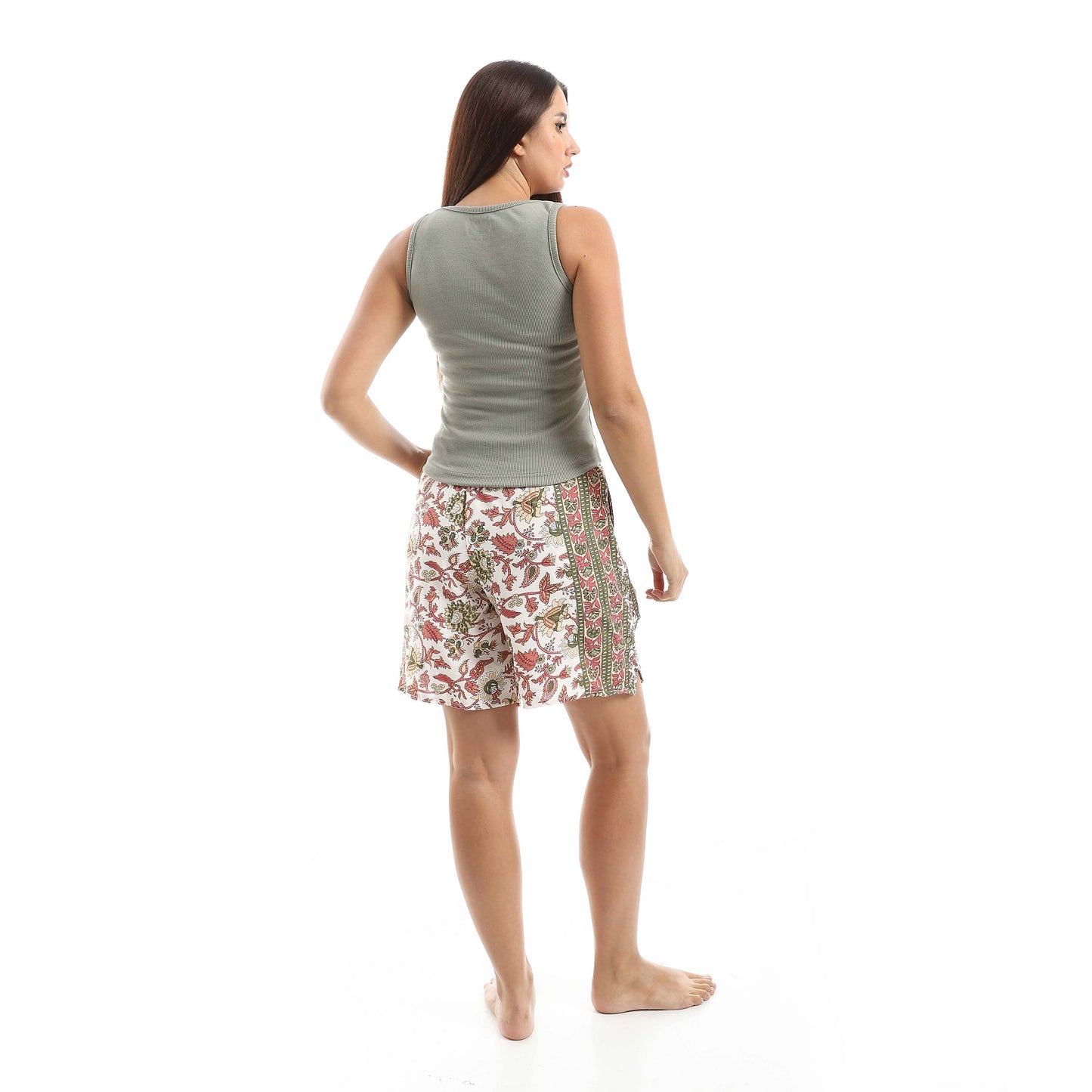 Jamila A set of Cut Derby and wooded shorts women