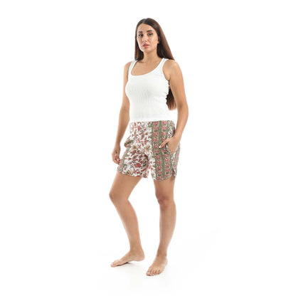 Jamila A set of Cut Derby and wooded shorts women