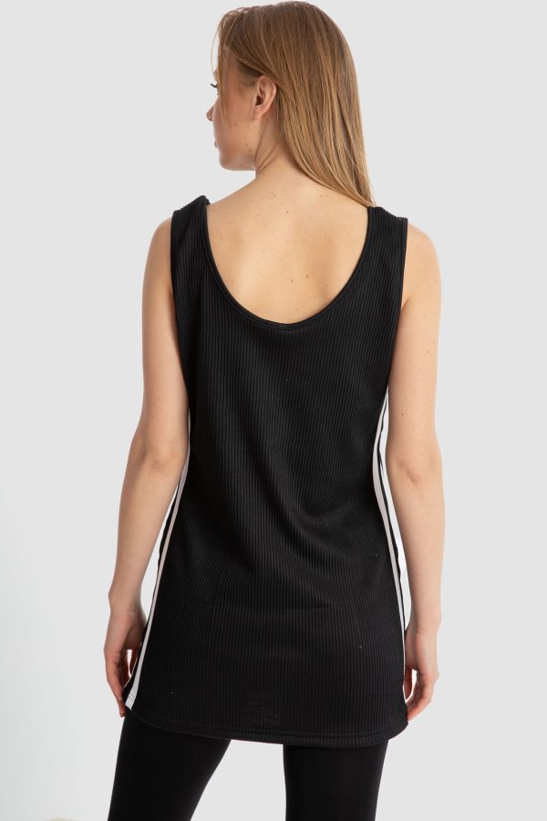 Jamila Two-Tone Scoop-Neck Sleeveless Bodycon Mini Dress for Women