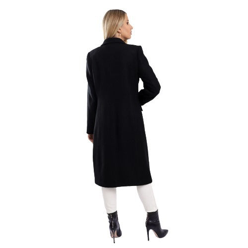 Solid Elegant Coat With Front Buttons