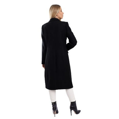 Solid Elegant Coat With Front Buttons