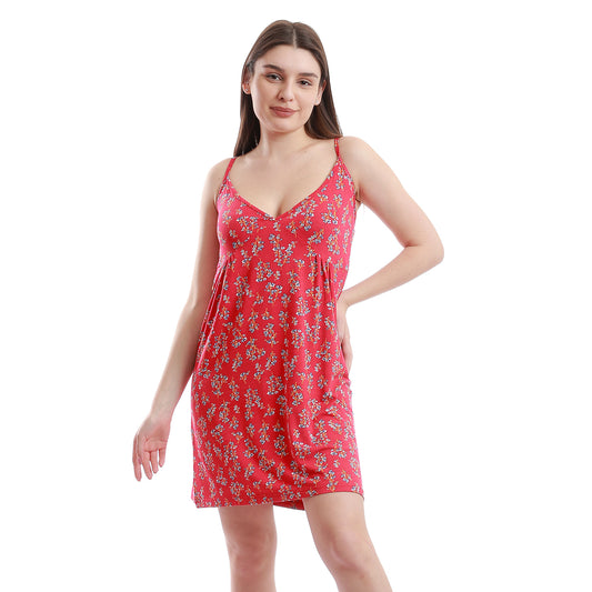 printed brettelle short sleepshirt