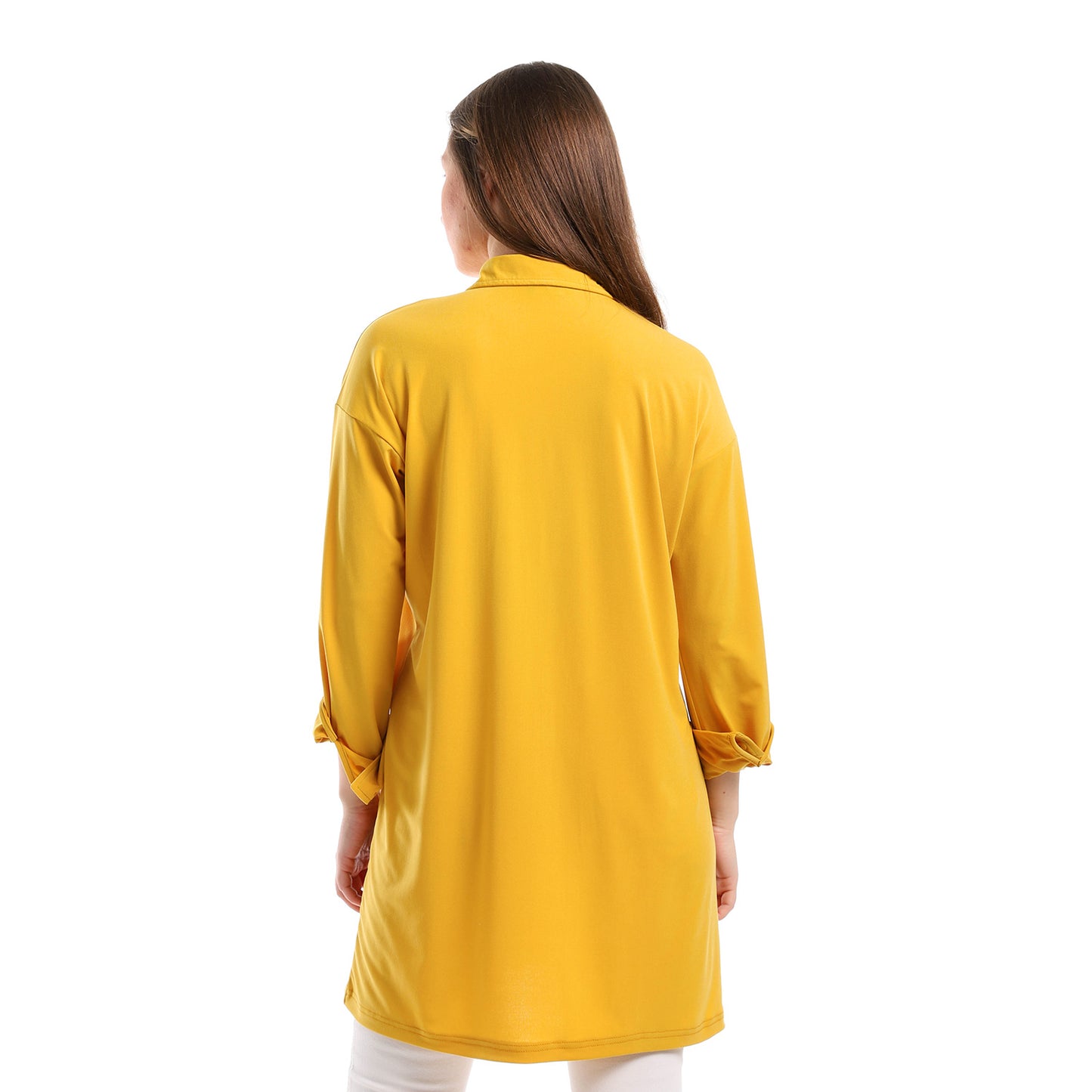 Plain Buttoned Down Long Shirt