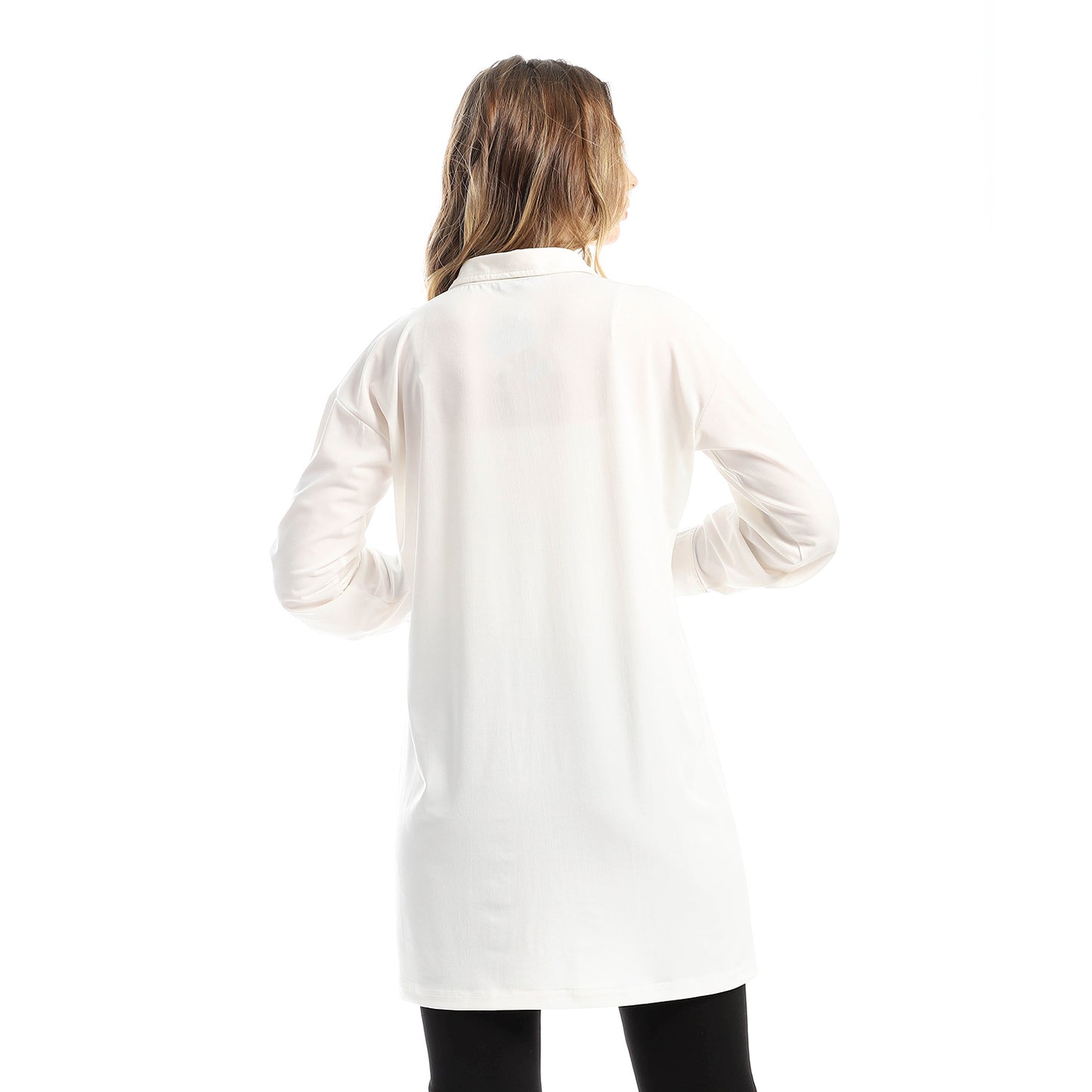 Plain Buttoned Down Long Shirt