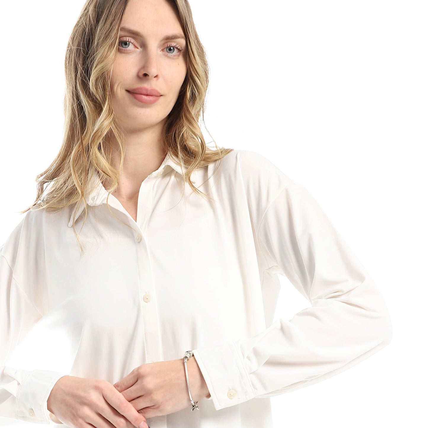 Plain Buttoned Down Long Shirt