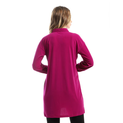 Plain Buttoned Down Long Shirt