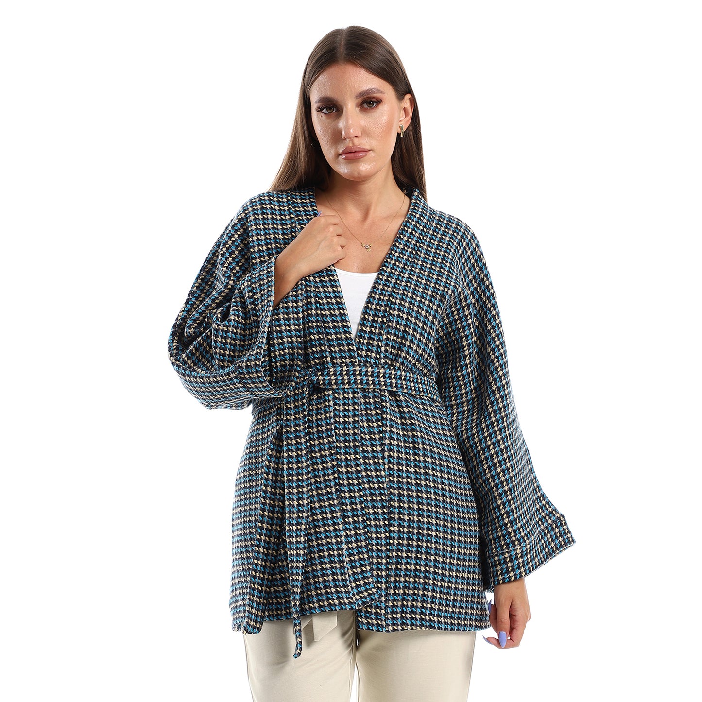 Slip On Wide Sleeves Kimono