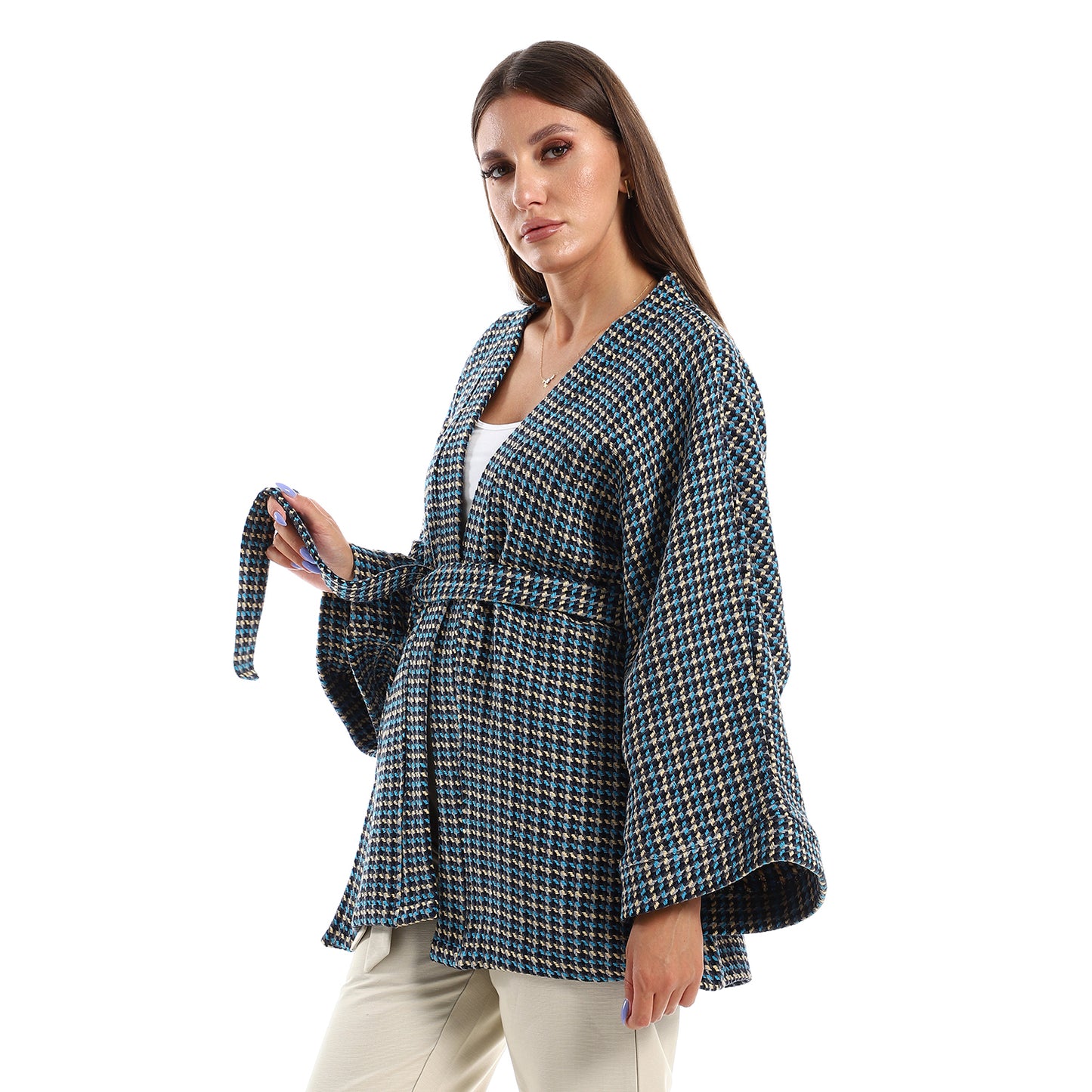 Slip On Wide Sleeves Kimono