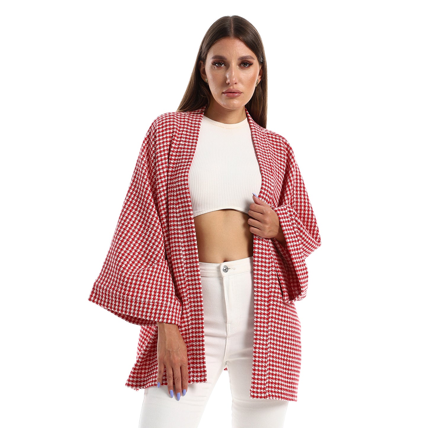 Slip On Wide Sleeves Kimono
