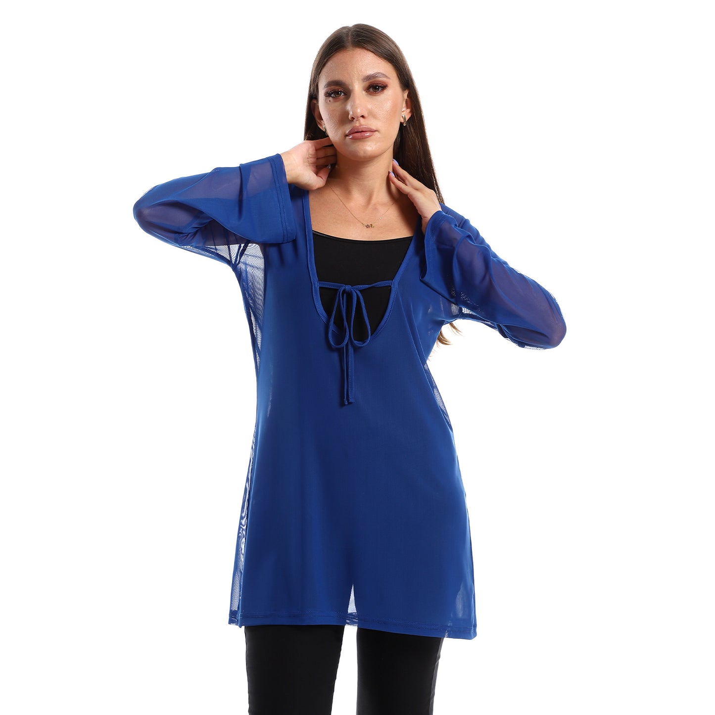 Royal Blue Sheer Coverup