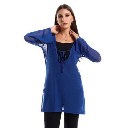 Royal Blue Sheer Coverup