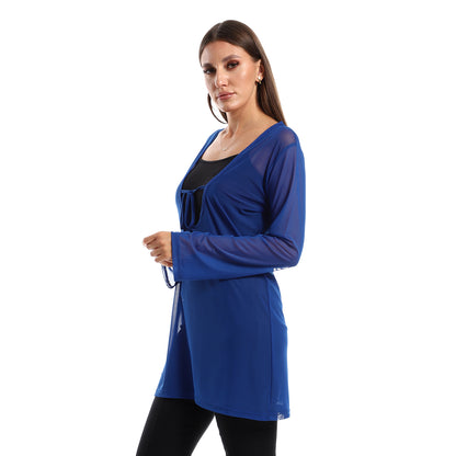Royal Blue Sheer Coverup