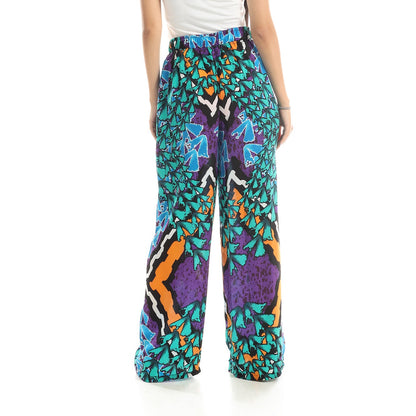 Multipatterned Slip On Trendy Pants